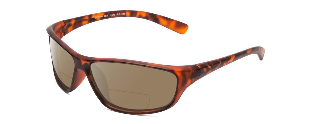 7928 Coyote P-38 Designer Polarized Bi-Focal Sunglasses in Matte